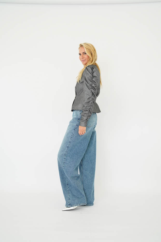 Est'Seven Kanza blazer antraciet, achterkant