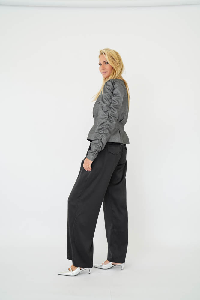 Est'Seven Kanza blazer antraciet, detail