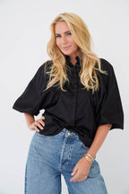 Est'Seven Guinevere blouse zwart, zijkant