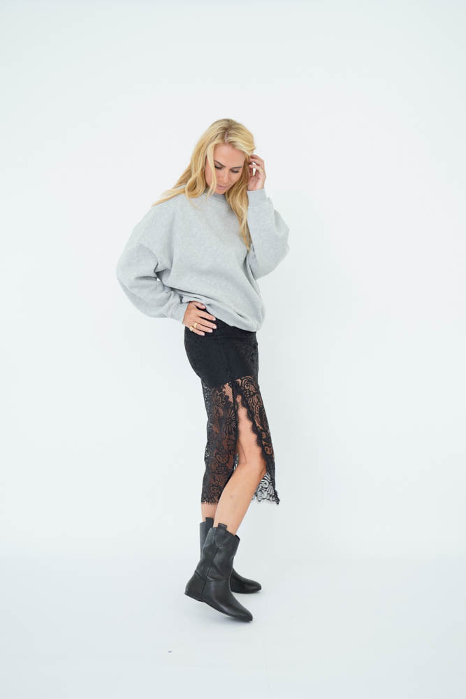 Est'Seven Naira rok zwart, achterkant