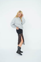 Est'Seven Naira rok zwart, achterkant