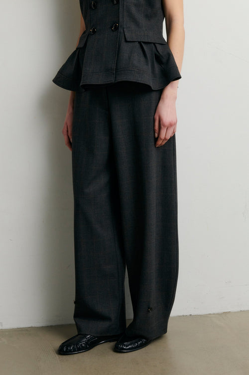 Second Female Anjou trousers in donkergrijs melange