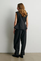 Second Female Anjou trousers in donkergrijs melange