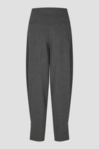 Second Female Anjou trousers in donkergrijs melange, detail