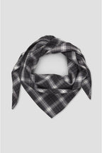 Second Female Genola scarf in zwart met ruitpatroon