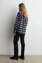 Second Female Genola geruite blouse in zwart
