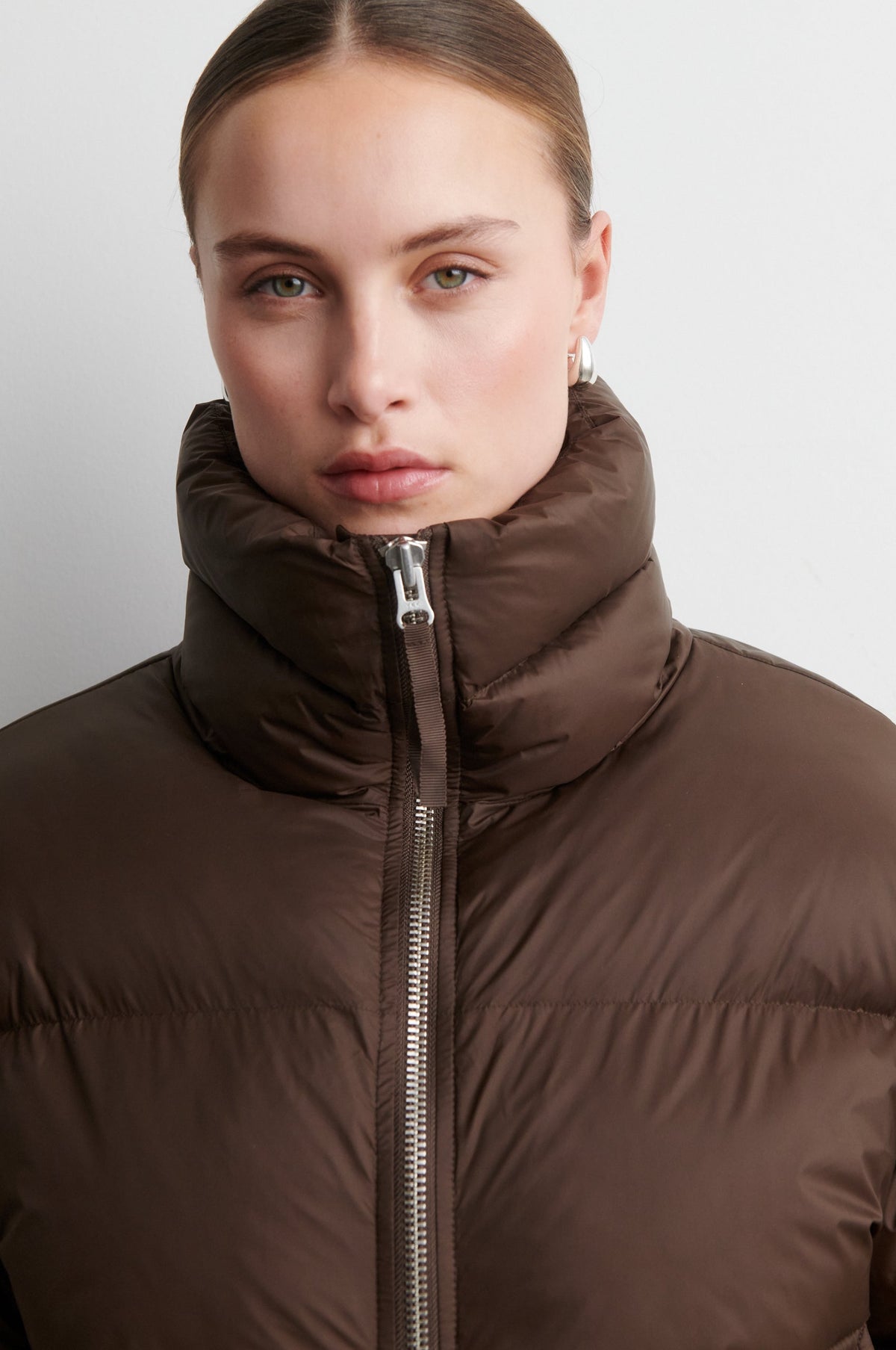 Second Female Riya puffer jacket in demitasse