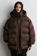 Second Female Riya rib puffer jacket in demitasse