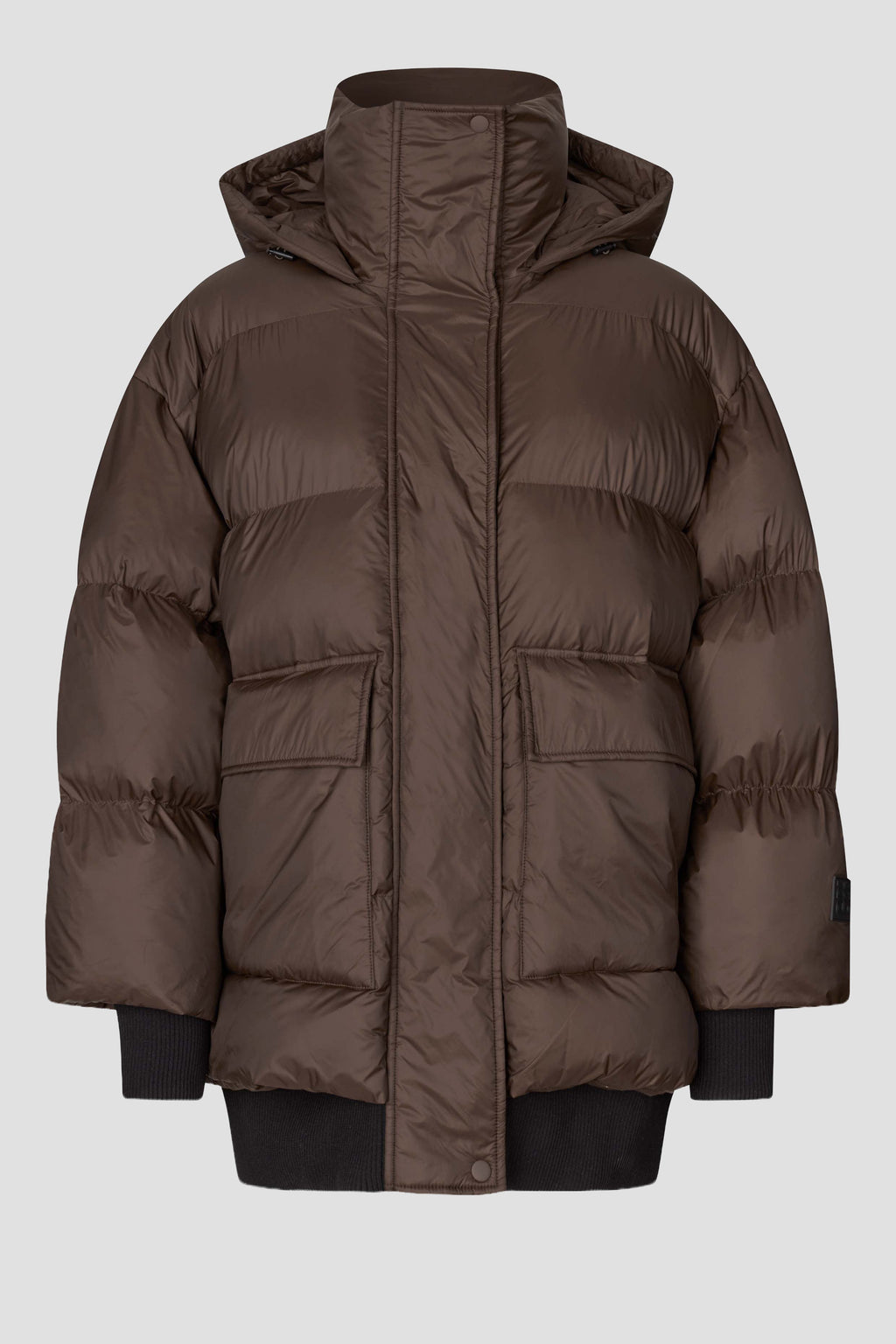 Second Female Riya rib puffer jacket in demitasse