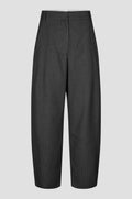 Second Female Vienne barrel trousers in donkergrijs melange